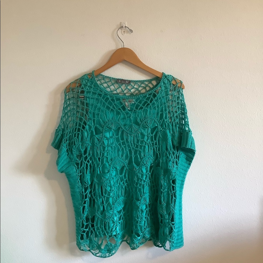 Weaved sweater plus matching tank